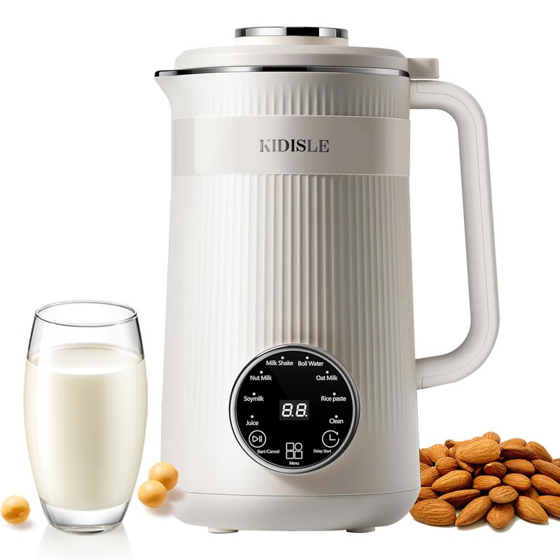8-in-1 Multifunctional Automatic Nut Milk Machine&Coffee Maker, 32oz Auto Self-Cleaning, Delay Start, Keep Warm, Boil Water