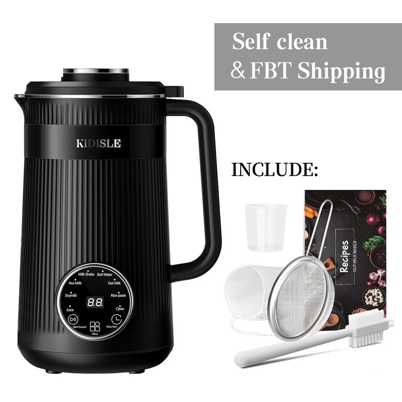 8-in-1 Multifunctional Automatic Nut Milk Machine&Coffee Maker, 32oz Auto Self-Cleaning, Delay Start, Keep Warm, Boil Water