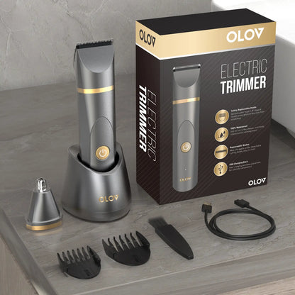 Anti Nick Body Trimmer for Men Safe Ceramic Blade Groomer for Sensitive Areas Cordless Rechargeable Grooming Tool