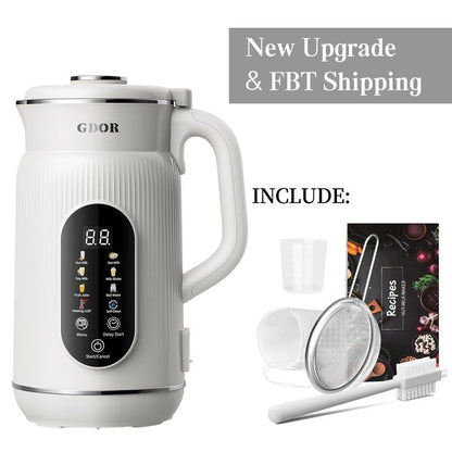 8-in-1 Multifunctional Automatic Nut Milk Machine&Coffee Maker, 32oz Auto Self-Cleaning, Delay Start, Keep Warm, Boil Water