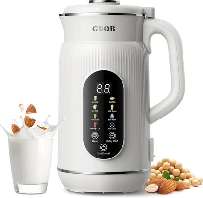8-in-1 Multifunctional Automatic Nut Milk Machine&Coffee Maker, 32oz Auto Self-Cleaning, Delay Start, Keep Warm, Boil Water
