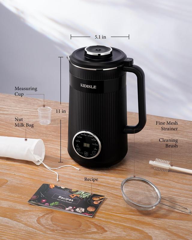 8-in-1 Multifunctional Automatic Nut Milk Machine&Coffee Maker, 32oz Auto Self-Cleaning, Delay Start, Keep Warm, Boil Water