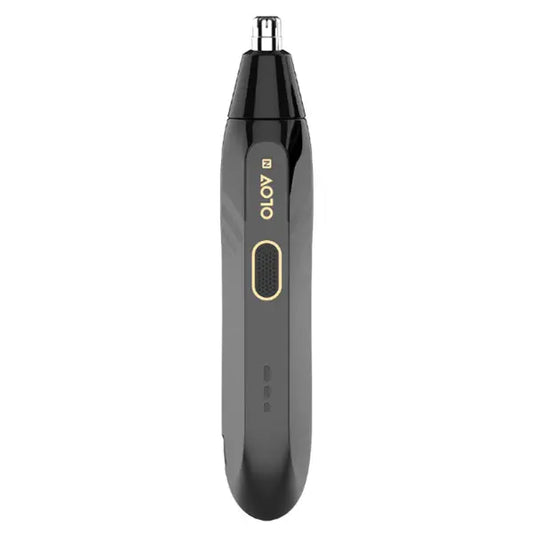Electric Nose Hair Trimmer Waterproof USB C Rechargeable Stainless Steel Blades 360 Degree Dual Blade System Easy Clean Grooming Tool Black Gold