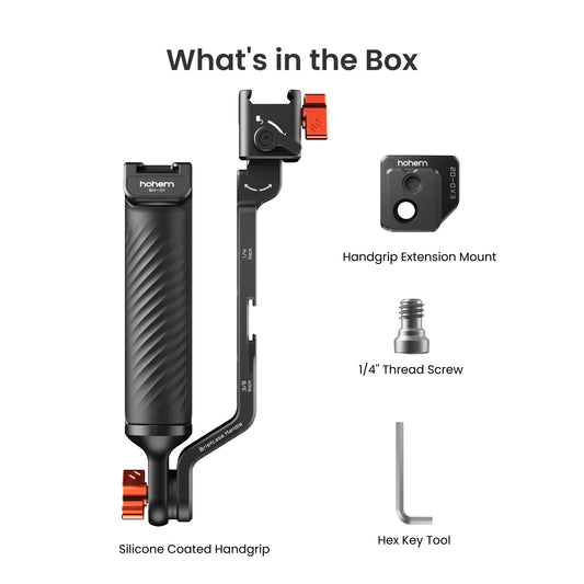 Adjustable Gimbal Sling Handgrip | Aluminum Handle with Built In Wrench, Multi Mount, Low Angle Shooting